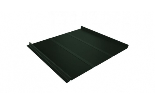 Кликфальц Line Grand Line 0,5 GreenCoat Pural BT, matt с пленкой на замках RR 11 темно-зеленый (RAL 6020 хромовая зелень)