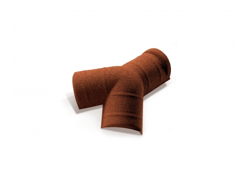 Y-образный эл.коньковый Mtile терракотовый