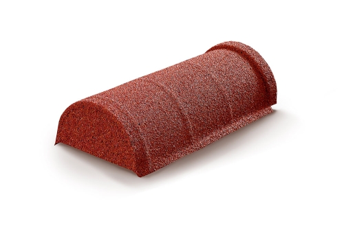 Конек полукруглый начальный AeroDek Tradition /Firenze античный красный