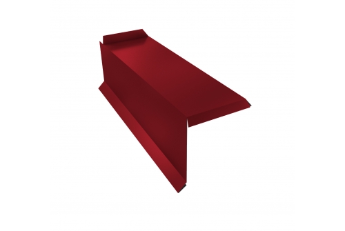 Планка торцевая сегментная 30мм Левая 0,45 PE с пленкой RAL 3003 рубиново-красный