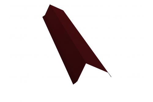 Планка торцевая 80х100 0,5 Atlas с пленкой RAL 3005 красное вино