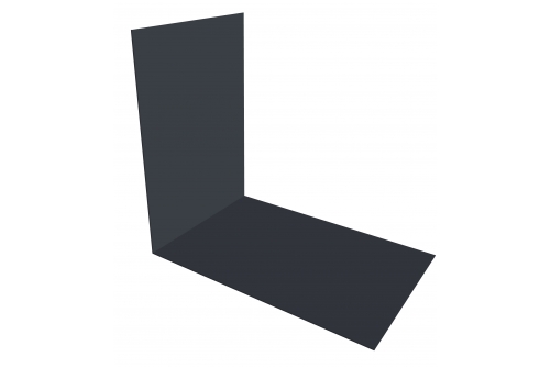 Планка снегозадержания усиливающая 0,45 PE с пленкой RAL 7024 мокрый асфальт