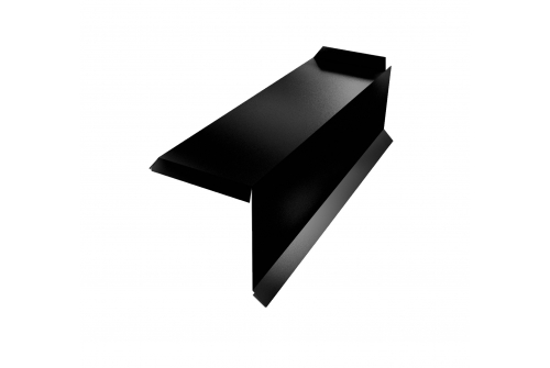 Планка торцевая сегментная 30мм Правая 0,5 GreenCoat Pural BT, matt RR 33 черный (RAL 9005 черный)