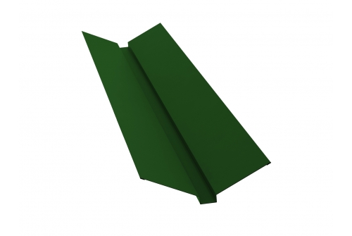 Планка ендовы верхней 115х30х115 0,45 PE с пленкой RAL 6002 лиственно-зеленый