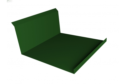 Планка примыкания нижняя 20х122х260х15 0,45 PE с пленкой RAL 6002 лиственно-зеленый