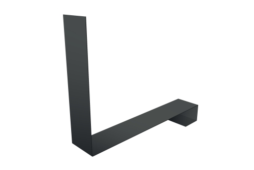 Планка примыкание нижнее к трубе для Кликфальц Pro 0,45 PE с пленкой RAL 7005 мышино-серый