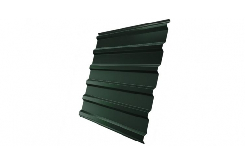 Профнастил С20R Grand Line 0,5 GreenCoat Pural BT, matt RR 11 темно-зеленый (RAL 6020 хромовая зелень)