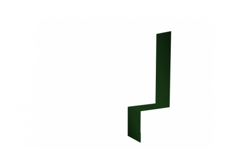 Планка примыкание боковое фальц 0,45 Drap RAL 6005 зеленый мох