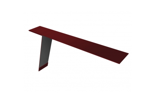 Планка карнизная фальц Grand Line 130х80 0,45 Drap ST RAL 3005 красное вино