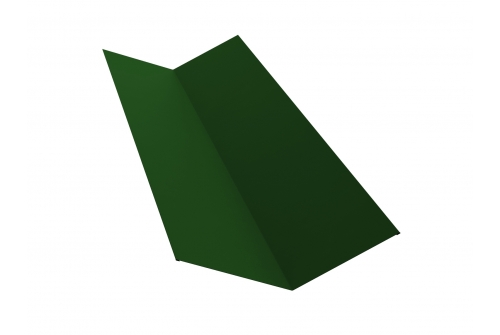 Планка ендовы верхней 145х145 0,45 PE с пленкой RAL 6002 лиственно-зеленый