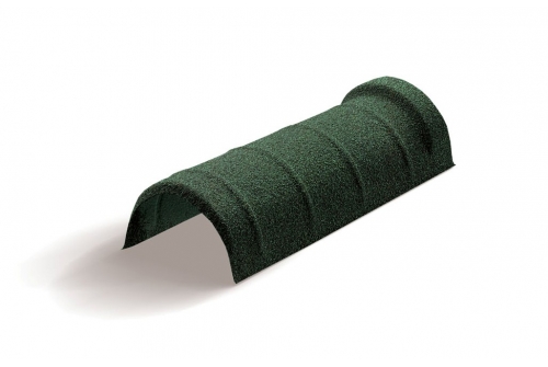 Конек полукруглый одинарный Mtile темно-зеленый