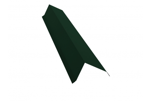 Планка торцевая 142х100 0,5 GreenСoat Pural с пленкой RR 11 темно-зеленый (RAL 6020 хромовая зелень)