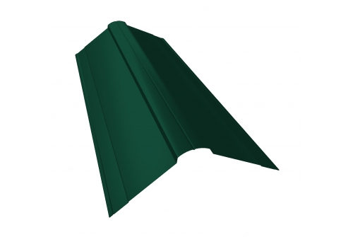 Планка конька фигурного 150x150 0,5 Velur RAL 6005 зеленый мох
