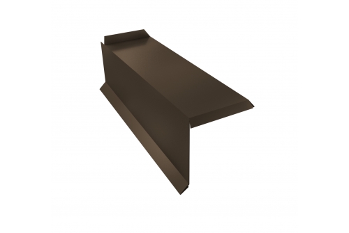 Планка торцевая сегментная 30мм Левая 0,5 Velur с пленкой RR 32 темно-коричневый