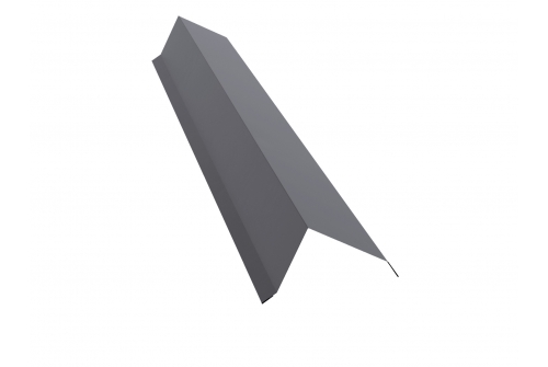 Планка торцевая 80х100 0,4 PE с пленкой RAL 7004 сигнальный серый