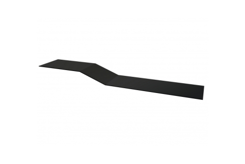 Планка крепежная фальц Grand Line 0,5 GreenCoat Pural BT, matt RR 23 темно-серый (RAL 7024 мокрый асфальт)