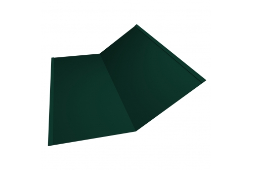 Планка ендовы нижней 300х300 0,45 Drap RAL 6005 зеленый мох