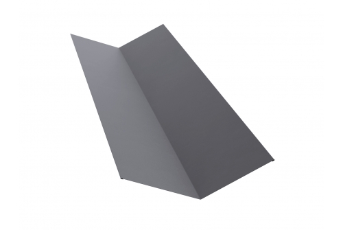 Планка ендовы верхней 145х145 0,5 Satin с пленкой RAL 7004 сигнальный серый