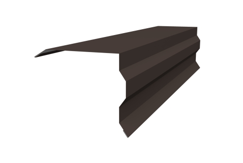 Планка торцевая фигурная 100х85 0,5 Rooftop Matte RR 32 темно-коричневый