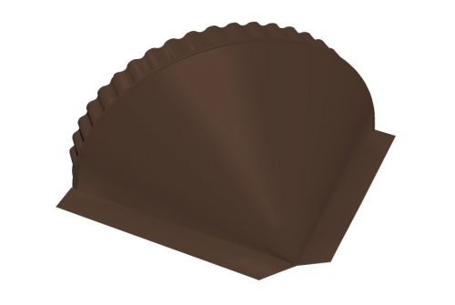 Заглушка конусная Quarzit PRO matt RAL 8017 шоколад