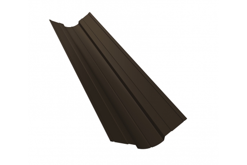 Планка ендовы верхней фигурной 70x70 0,45 Drap RR 32 темно-коричневый