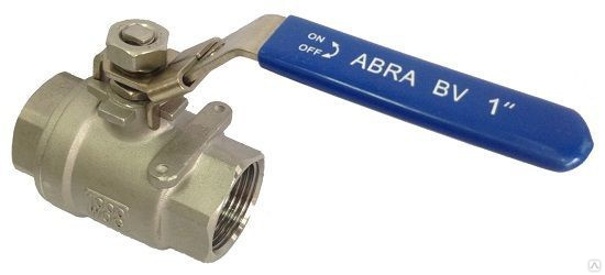 Шаровые краны муфтовые полнопроходные нержавеющие ABRA-BV027A